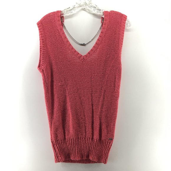 Guess knit back open shirt top medium NWT - Picture 1 of 11